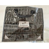 Сумка хоз. с молнией №3(47*41*20)*100 Черная кожа