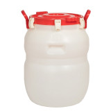 Бочка 60л герметичная с широким горлом белая 5081