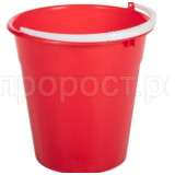 Ведро 12л евро пищевое красный 0109