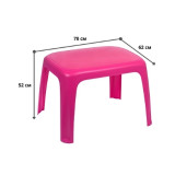 Стол детский розовый 6644