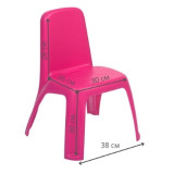 Стул детский розовый 6699