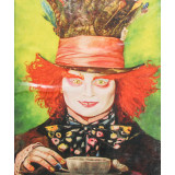 Мозаика со стразами 40х50 на рамке HA 0085 клоун