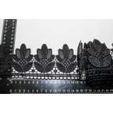 Кружево гипюр черное 0057  9,1см 10 ярд.