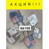 Сумка жен. 66150 (29х31) розово-голубая