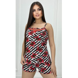 Пижама жен  MAESTRO (майка+шорты) (48-56) (прод по 5) красн