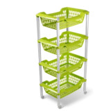 Этажерка универ. Джетта 4 корзины олив.С736ОЛВ*4 6574