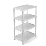 Этажерка универ. Джетта 4 полки св.-серая С742СЕР*4 6611