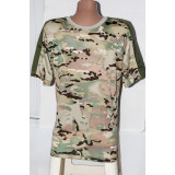 Футболка муж светлый камуфляж L сетка