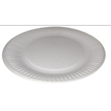 Тарелка бумажная д 235мм мелованная (прод по 100шт)*800 0114