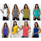 Майка женс. Zuna стразы  (48-56р) (прод по 5) голубой