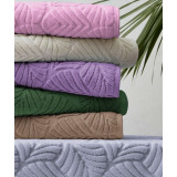 Полотенце д/лица Luxor Флора 50х90 шоколадный