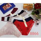 Плавки жен (M-XL) (прод по 3) 8866 черный