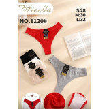 Плавки жен (M-XL) (прод по 3) 1120 красный