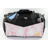 Сумка дорож Adidas (48х30) черный со вставкой розов