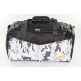 Сумка дорож Adidas (48х30) черный со вставкой белый