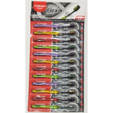 Зубная щетка Colgate SUPER Flexi 10+2 ДРЕВЕСНЫЙ УГОЛЬ Планшет Продажа по 12шт  4942