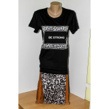 Пижама жен LIDER (футболка+бриджи) (46-56) (прод по 6) BE Strong