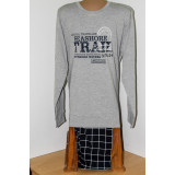 Пижама муж.Lider (кофта+штаны) 50-60 (прод. по 6) серый