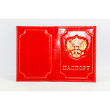Обложка для паспорта  Герб красная