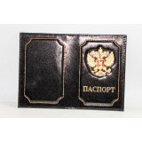 Обложка для паспорта  Герб черная