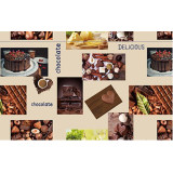 Клеенка столовая уДачная 140*50м 81802 Вкусный шоколад 1885