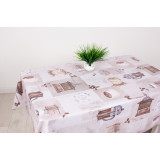 Клеенка столовая Mirror ткан. основа 1,4*20м GX-130А Кофе латте 0017