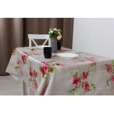 Клеенка столовая Mirror ткан. основа 1,4*20м М81486А Гибискус 8229