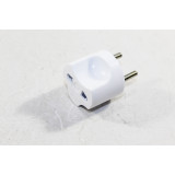 Переходник мал Веллконт 6А ПУ10/16-002 белый 0506 б/уп