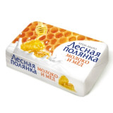 Крем-мыло ЛЕСНАЯ ПОЛЯНКА Молоко и мед 90г*104  4875