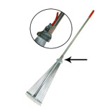 Грабли веерные 15 зуб проволочные раздвижные с мет руч *25 0942