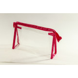 Косметичка жен силикон 050-2 (28х12) малина