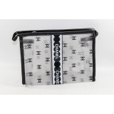Косметичка жен сетка CHANEL (26х18) серая