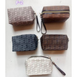 Косметичка жен F-2 т. коричн (25х11)