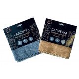 Салфетка микрофибра 30*30см 1шт PLUSHY КонтинентПак 8276