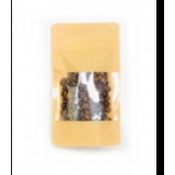 Пакет №7 Дой-пак 120*185 (30+30) бум крафт с окном 70мм с замком zip-lock (прод по 100шт) 7569