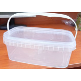 Лоток пищевой с крышкой 2,2л прямоугольный 90шт/уп