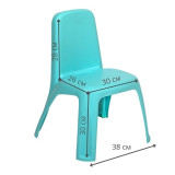 Стул детский бирюза 6651