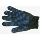 Перчатки  х/б с ПВХ  черный 10 кл р.9 (прод по 15) *300 6550/6567