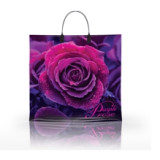 Пакет с пластиковой ручкой  36*34 Пурпурная роза (прод.по 10)*100