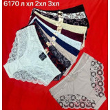 Плавки жен (L-2XL) (прод по 3) 6170 черный