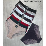 Плавки жен (L-2XL) (прод по 3) 6650 черный