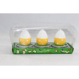 Свеча пасхальная Яйцо 3цвета, микс 60мм 3шт АВ6725-1