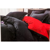 КПБ Home Collection Пандора поплин  (ЕВРО) черно-красн