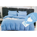 КПБ Home Collection Пандора поплин  (ЕВРО) голуб