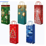 Подарочный пакет ламинированный со шнуром НГ 12*36+8см (B25 431-435) (прод по 1)*200 ПБР63024 0238