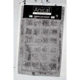 Набор ковриков д/ванной 60х100см 60-10 т. серый