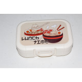 Ланч-бокс 0,85л с декором Lunch time (св.беж.) *15  7157 (шт.)