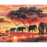 Картина рисование по номерам 40х50 RA75356 Африка