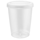 Банка д/сыпучих продуктов Plast Team HELSINKI 1,0л с завинч. крышкой *15  7504