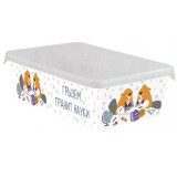 Лоток д/мелочей Keeplex School большой с крышкой 20,5х14х7см *40  2288
